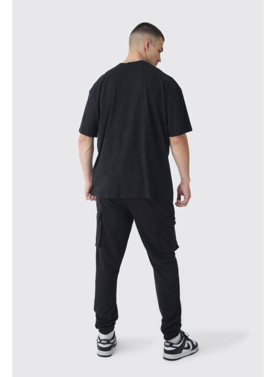 Високі ткані вкладки Slim Fit Cargo Joggers