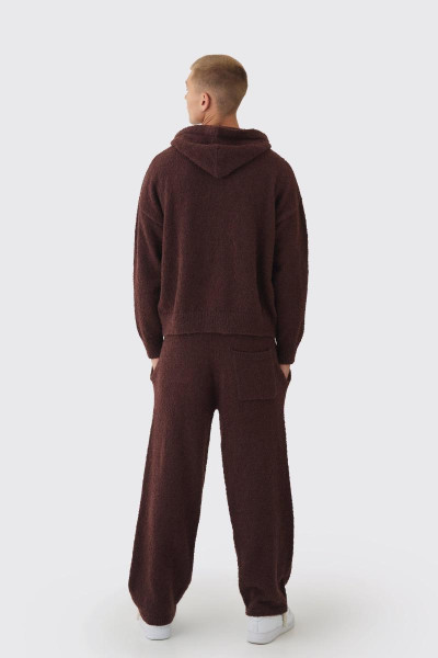 Фірмовий спортивний костюм з щіткою з букле з капюшоном