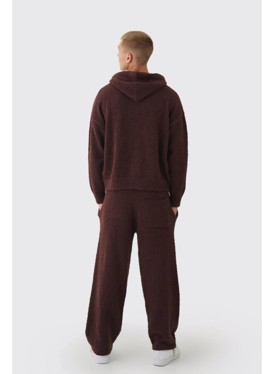 Фірмовий спортивний костюм з щіткою з букле з капюшоном