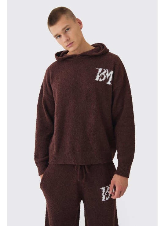 Фірмовий спортивний костюм з щіткою з букле з капюшоном