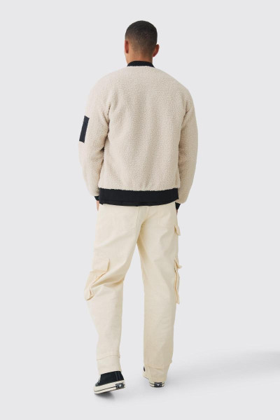 Куртка-бомбер Borg Ma1 кольору екрю