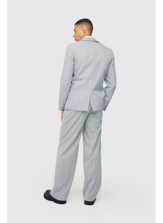 Однобортний піджак у клітку надзвичайно вузький