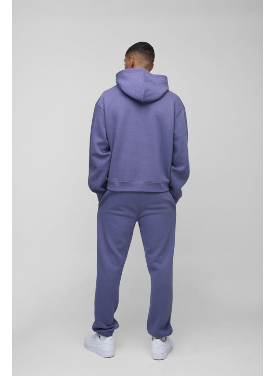 Чоловічий спортивний костюм великого розміру з капюшоном