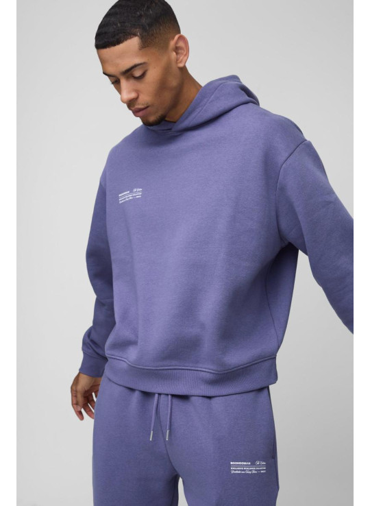 Чоловічий спортивний костюм великого розміру з капюшоном