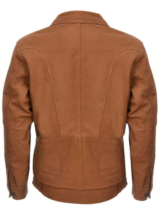 Шкіряна куртка з бомбардувальника Nappa Bluson