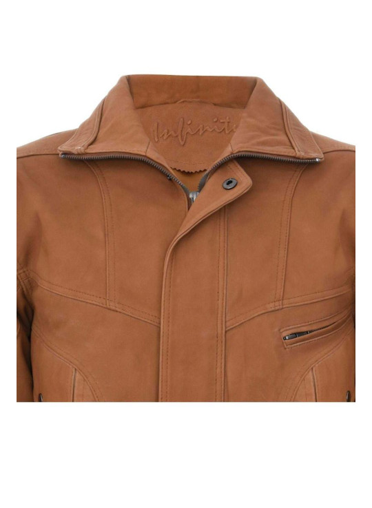 Шкіряна куртка з бомбардувальника Nappa Bluson