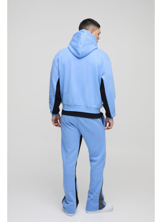 Регулярний підходящий фарба бризок homme gusset jogger